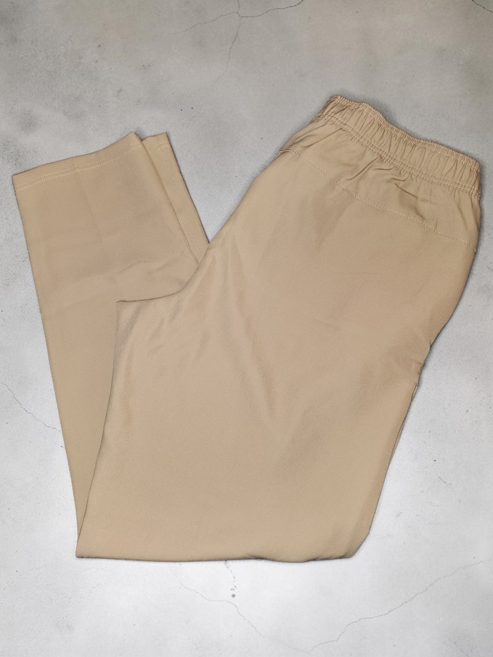 Men's Beige Drawstring Performance Joggers - Picture 3 of 7